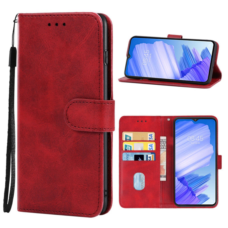 For Tecno Pop 5 LTE 4G Phone Leather Case Calf Texture Wallet Stand Cell Phone Cover with Strap For Tecno Pop 5 LTE 4G Phone Leather Case Calf Texture Wallet Stand Cell Phone Cover with Strap